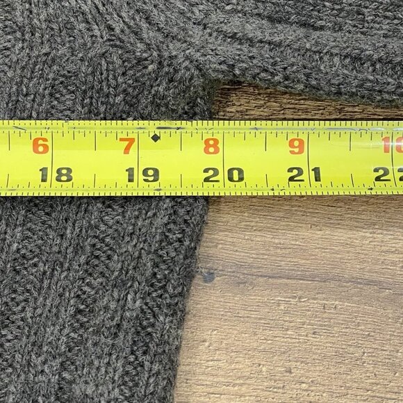 Abercrombie & Fitch Sweater Mens Large Brown Lambswool Blend Muscle Ribbed Knit - Picture 11 of 12